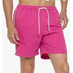 Swims Pink Saline Contrast Side Stripe Swim Trunks NWT XL